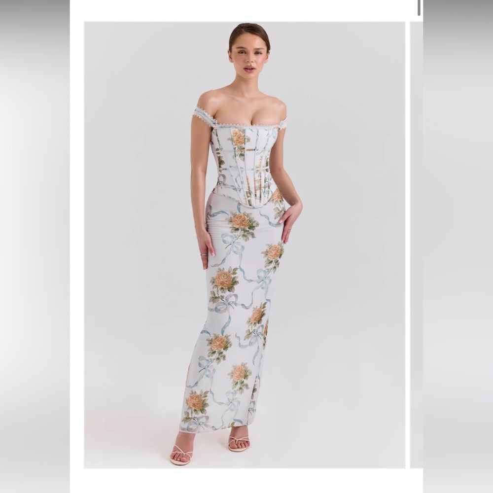 Off-Shoulder isadora Corset Maxi Dress